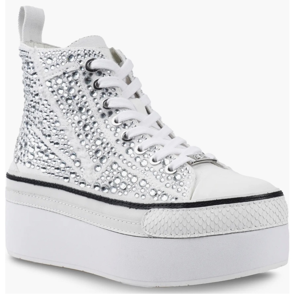 🌹ZIGI🌹 Carmensa-2 Embellished Platform High Top Sneaker Size: 8